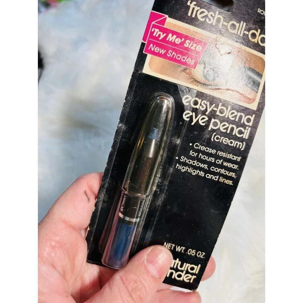 VINTAGE Revlon Natural Wonder Easy Blend NOS eye‎ pencil Royal Navy Try Me 80s